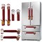 Christmas Fridge Handle Covers - Santa & Snowman Kitchen Decor, Set of 6